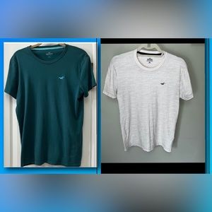 Hollister Short Sleeve Logo T-Shirt Bundle/Size SMALL